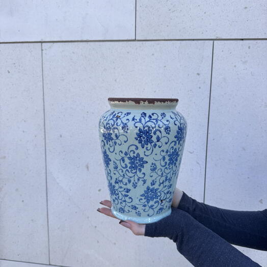 Jarron Vintage Sicily Azul