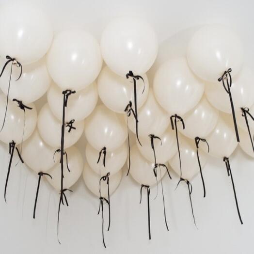 Globos con lazos para el techo