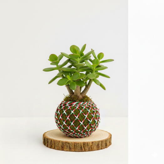 Kokedama Crassula Ovata
