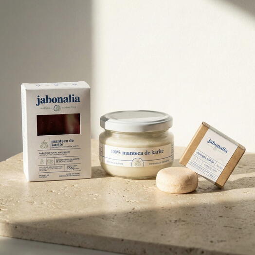 Pack Extra Nutricion para Cabello y Piel Seca (champu cabello hidratante + jabon karite + manteca pura)