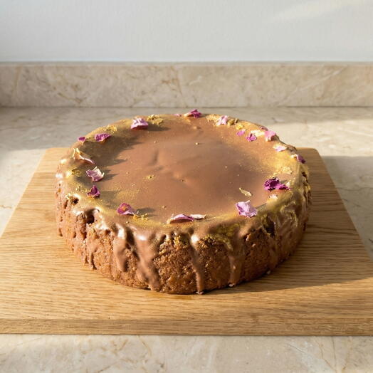 Tarta de queso con chocolate artesanal