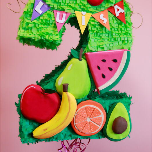 Numero con frutas