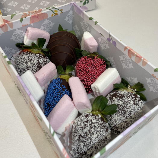 Fresas co chocolate negro