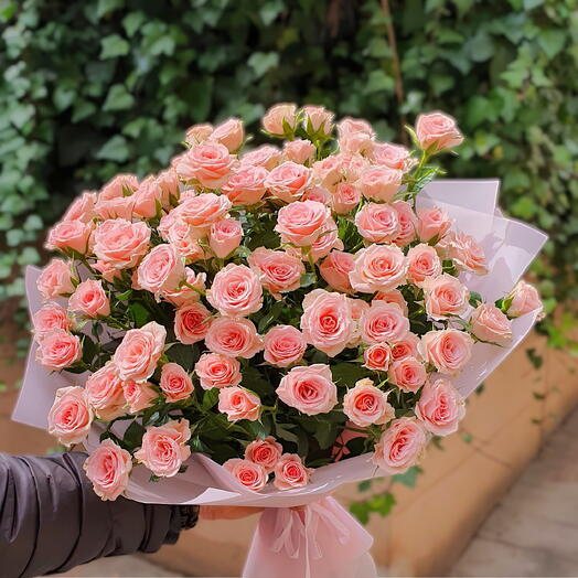 Ramo de 10 rosas petimini