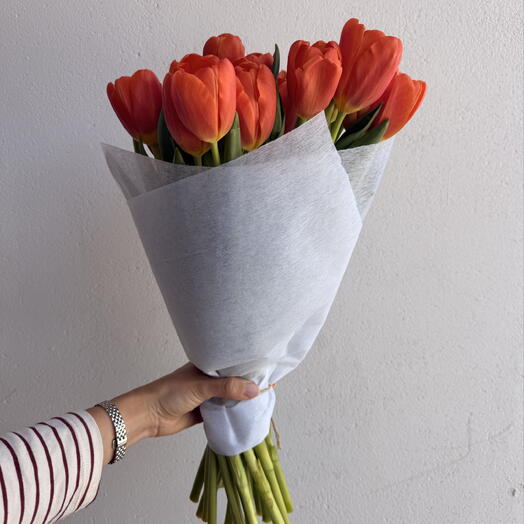 Оранжевые тюльпаны