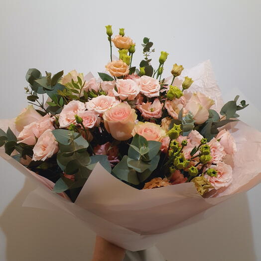 "Eres tan dulce"/Ramo de lisianthus, rosa spray y rosa