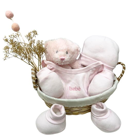 Baby girl gift basket