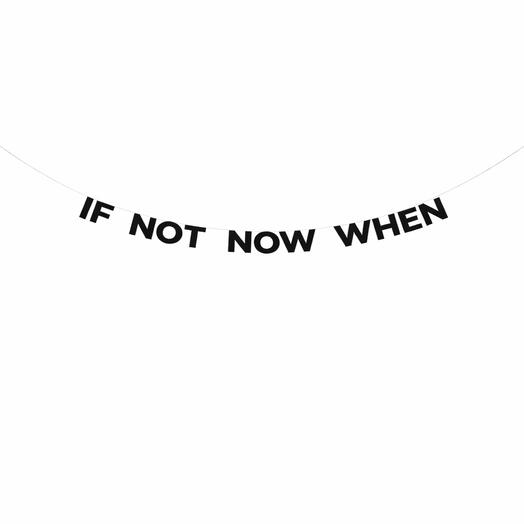 Guirnalda de papel SI NO AHORA, ¿CUÁNDO?