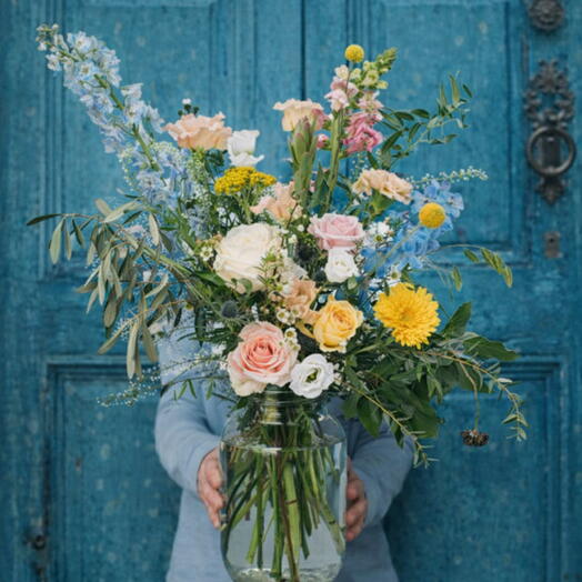 Ramo XL en Jarron de Cristal