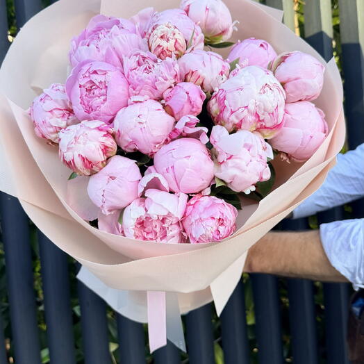 Fresh peonies