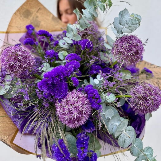 Nubes moradas- gran mezcla de tonos morados, dramáticas, cumpleaños, aniversario, graduación, nacimiento, regalo para casa nueva