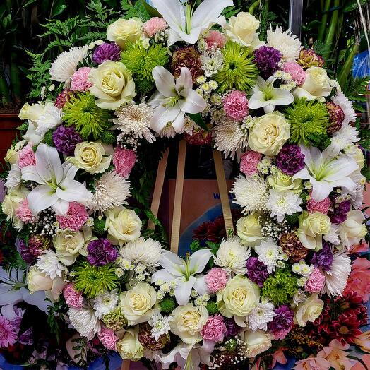 Corona funeraria elegante