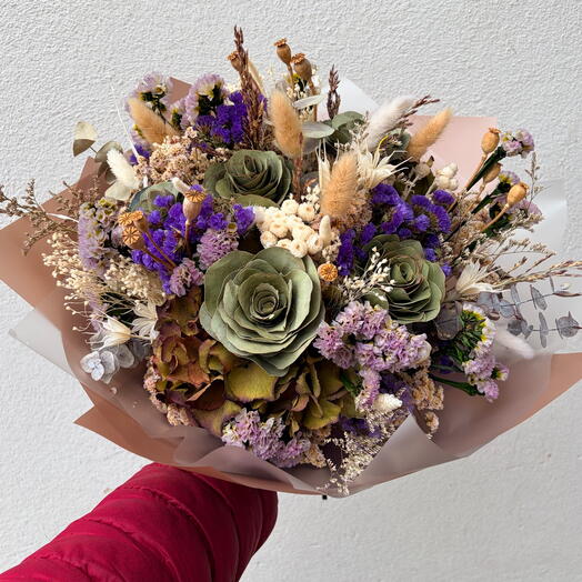 Encanto rústico- flores secas artesanales, no agua ni luz, rosas de eucalipto hechas a mano- decoración del hogar, pronta recuperación, gracias