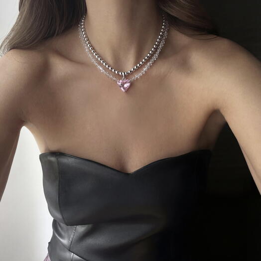 Collar doble «Brillo Frío»