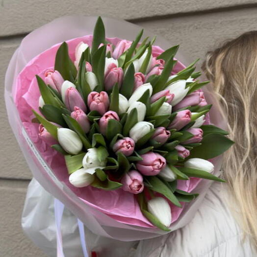 Mezcla de tulipanes de primavera