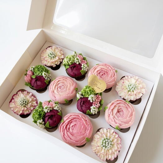 Garden Box for Mom - 12 cupcakes