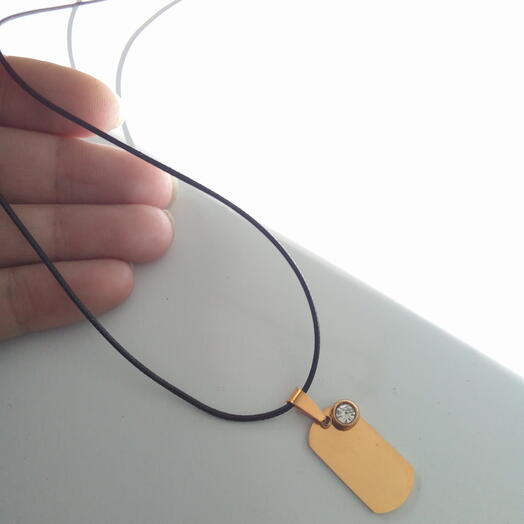 Colgante PLAQUI MILIT BRILLI