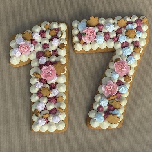 Tarta numero para cumpleanos