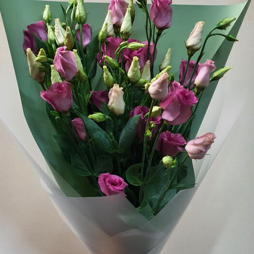 "Tan elegante"/Ramo de lisianthus