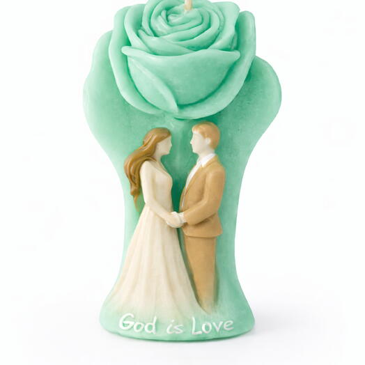 Detalle Pareja Nupcial y Rosa - Elegir Color y Aroma