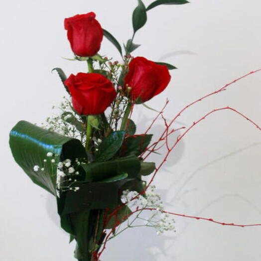 3 rosas rojas - Carino