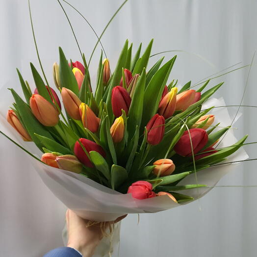 "Eres primavera"/30 tulipanes mix