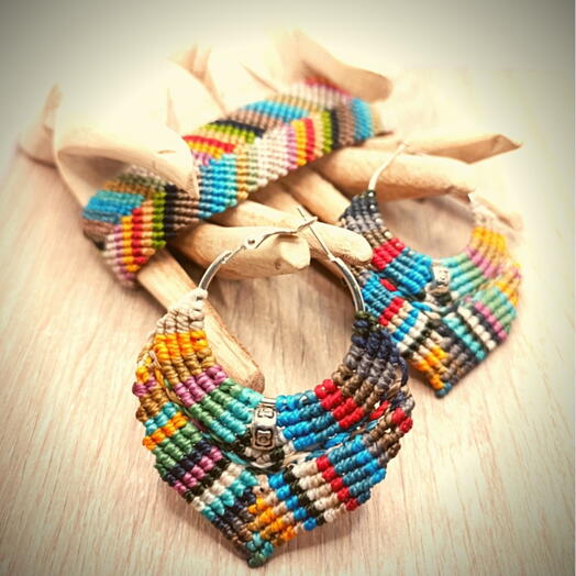 Conjunto macrame colours