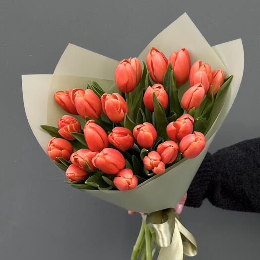 20 Tulipanes Naranjas