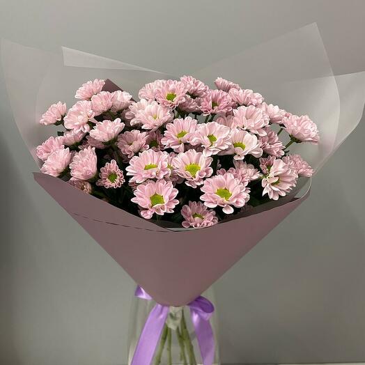 Purple Bouquet of Santini daisy chrysanthemums