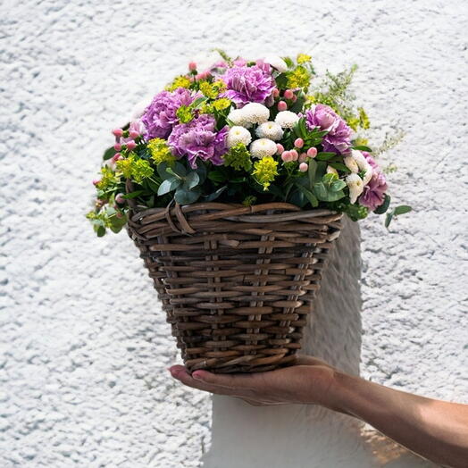 Cesta de flores Santini