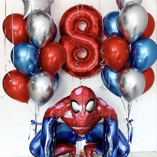Ramo de globos SpiderMan
