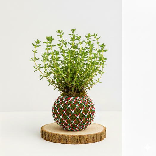 Kokedama Tomillo