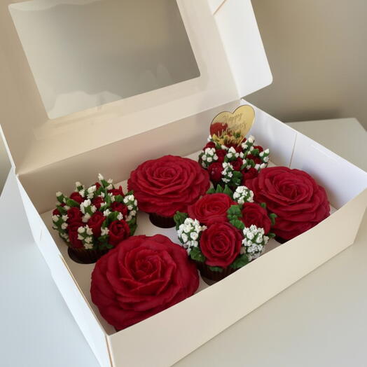 Caja True Love Valentines - 6 cupcakes