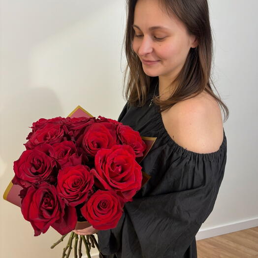 Ramo Pasion Eterna con 12 Rosas Rojas