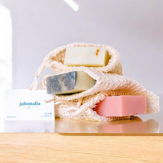 Bolsa Esponja de Exfoliacion Suave para Jabon