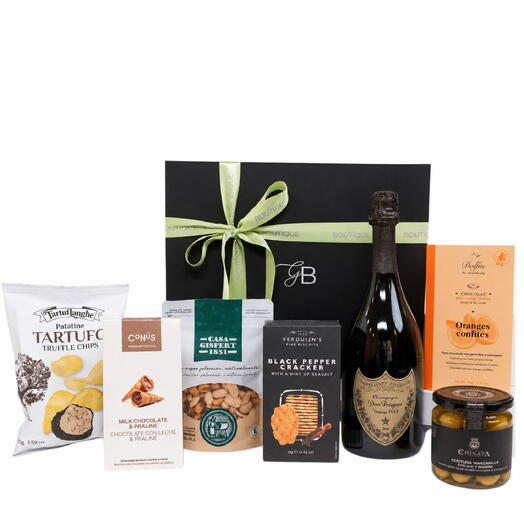 Caja de regalo gourmet Dom Pérignon