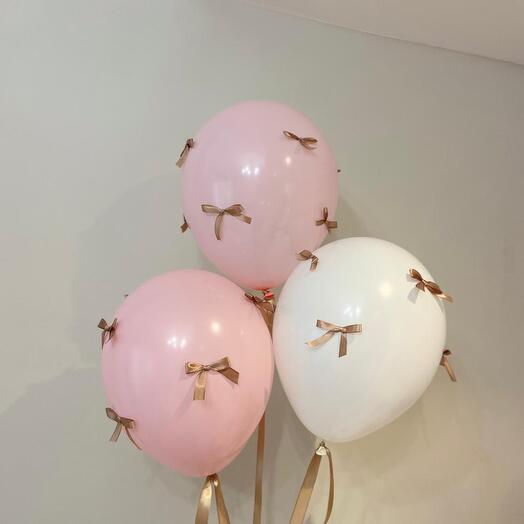 Globos con lazos (3 bolas)