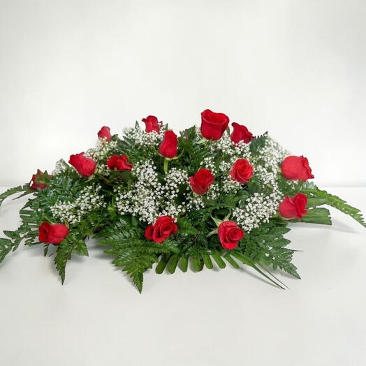 Élégant arrangement floral horizontal