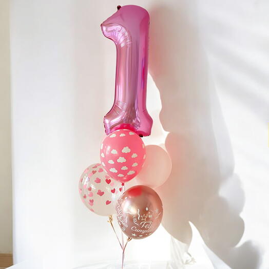 Set de Globos para Primer Cumpleanos