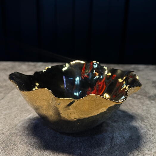 Cera bol orgánico dorado