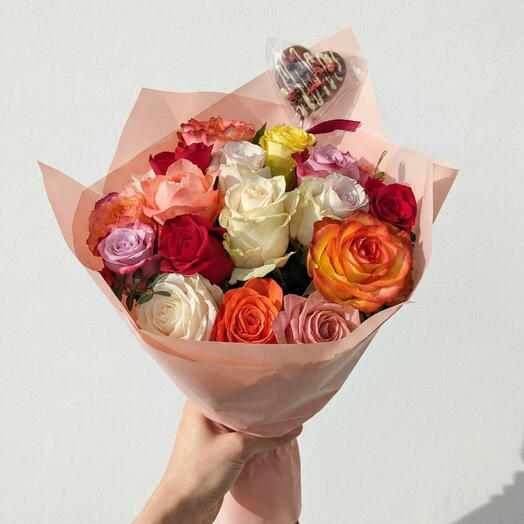 Букет роз микс