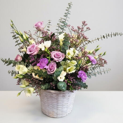 Cesta de flores moscu