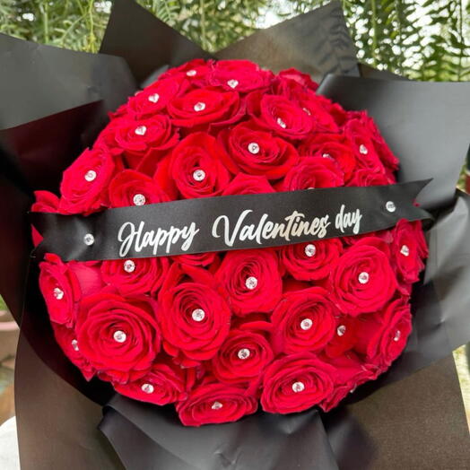 Ramo 50 rosas personalizado