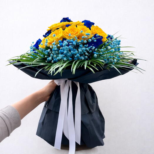 Синий жёлтый