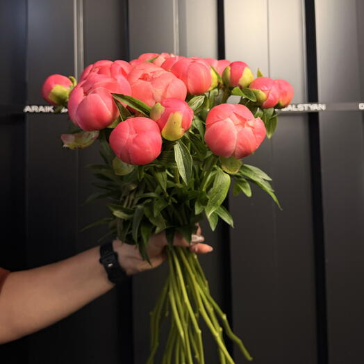 Bouquet Of Peonies 19pcs