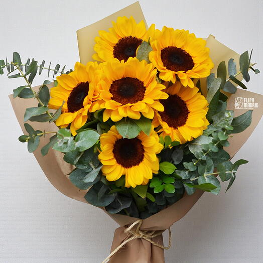 Ramo con 6 girasoles🌻