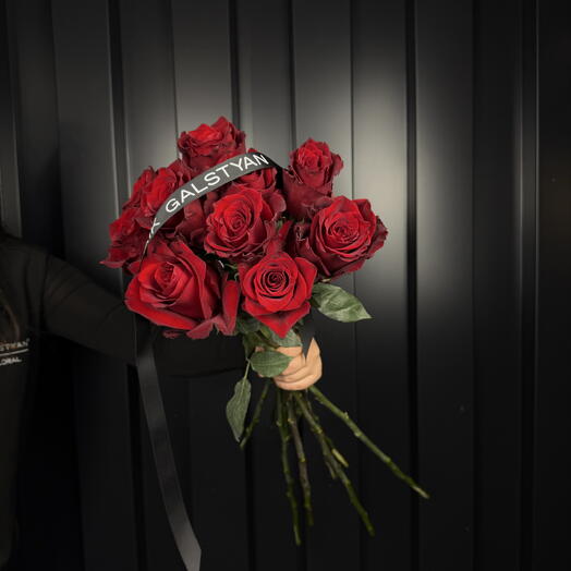 Ramo de rosas rojas 10ud