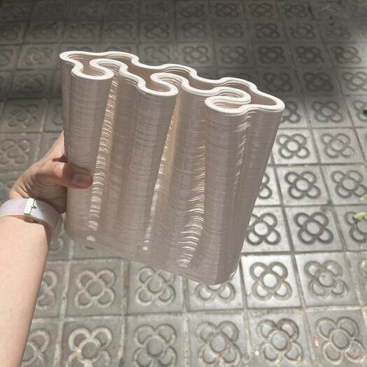 jarrón impreso en 3D-ADDIS-blanco