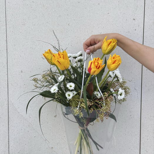 Sunny Tulips in a Bag Mother s Day