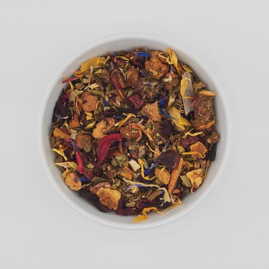 Infusión de granada y mate